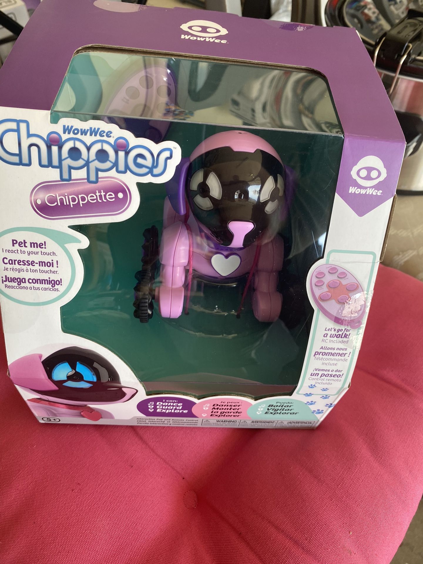 Chippies robot dog pink sale
