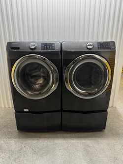 Samsung Front Load Washer & Electric Dryer Set