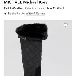 MICHAEL KORS
Cold Weather and Rain Boots, Quilted