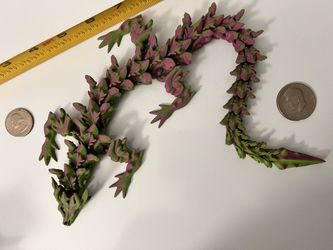 16” Inch Articulated Dragon 3D Printed, Office Decor, Home Decor.