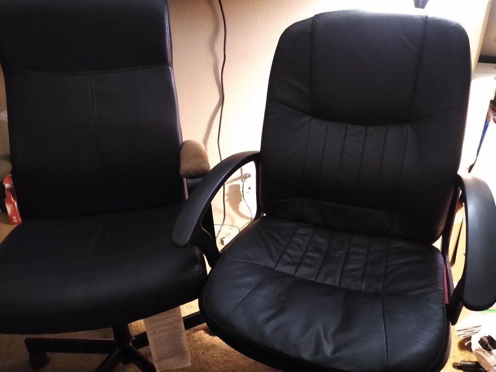 Two Ikea Office Chairs ~ Black ~ Good Condition
