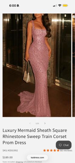 Dusty rose rhinestone sequence dress