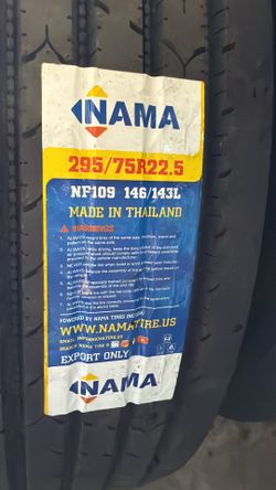 295/75R22.5 Nama NF109 all position tires (new)
