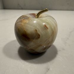 Handcrafted Onyx Apple Paperweight *Vintage*