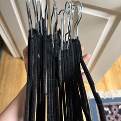 Twenty Of These Black Velvet Hangers For Sale