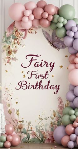 Fairy First Birthday Party Decor