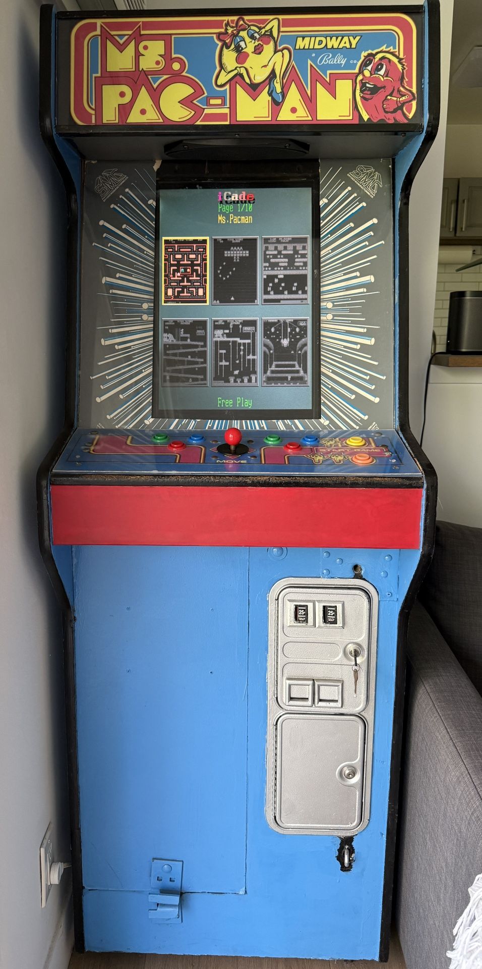 Ms. Pac-Man Full Size Authentic Arcade Machine