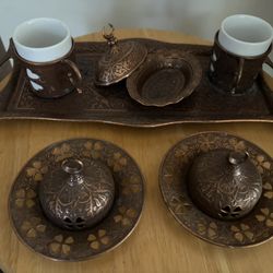 Copper Turkish Beverage Set. 