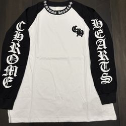 Chrome Hearts Raglan Long Sleeve (Black/White)