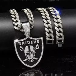 Brand New Raiders Pendant and chain $100 OBO