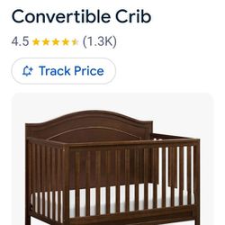 Baby Crib. Mattress and Bedding; Mobile and Crib Bumper