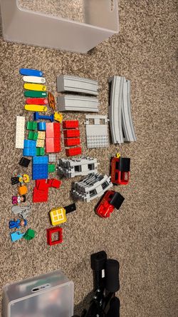 LEGO DUPLO Train Set with Tracks and Figures