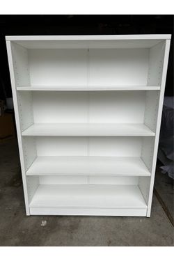 White 4-Shelf Bookcase