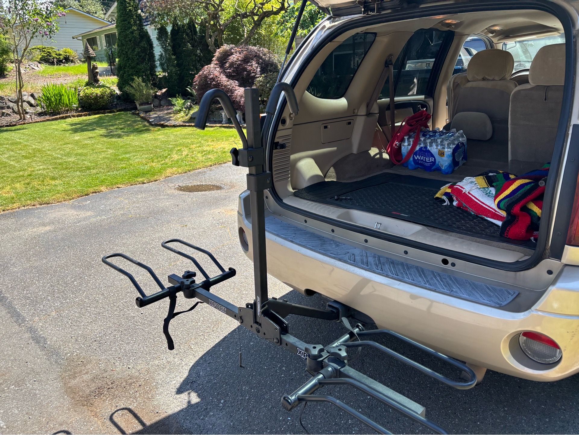 Xport Flatbed Trailer Hitch Mount 2 Bike Bicycle Rack