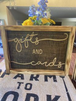 Wood Wedding Signs - Handmade Thumbnail