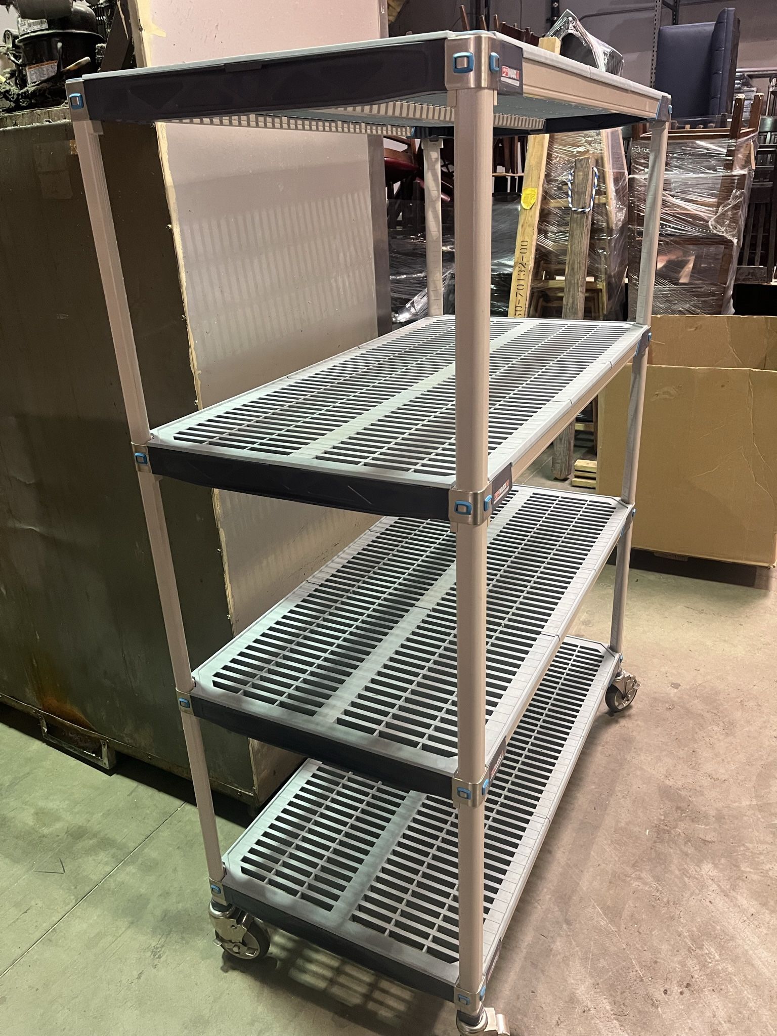Metro Max I Polymer Grid Shelf Cart - 24" x 48"