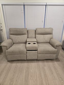 La-Z-Boy Power Reclining Loveseat Gray