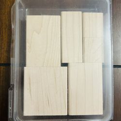 Stampin Up 6pc Stamp Blocks for Loose Stamps