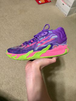 Size 10 - Puma MB.03 Toxic Purple Lamelo Ball Basketball Shoes