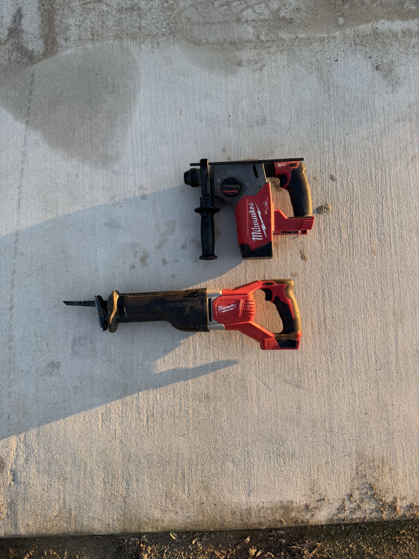 Milwaukee M18 Rotor Hammer & Sawzall