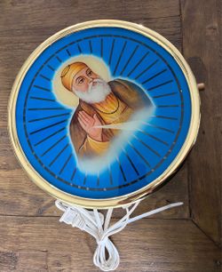 Guru Nanak Dev Ji Vintage Electric Wall Hanging Tested Working