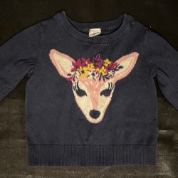 Baby Gap Deer Sweater Size 18-24 Months