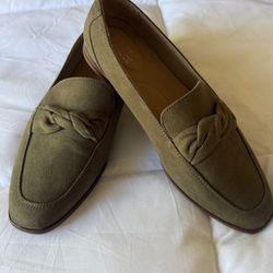 Abrina Loafer Flats – Olive Green – Size 9