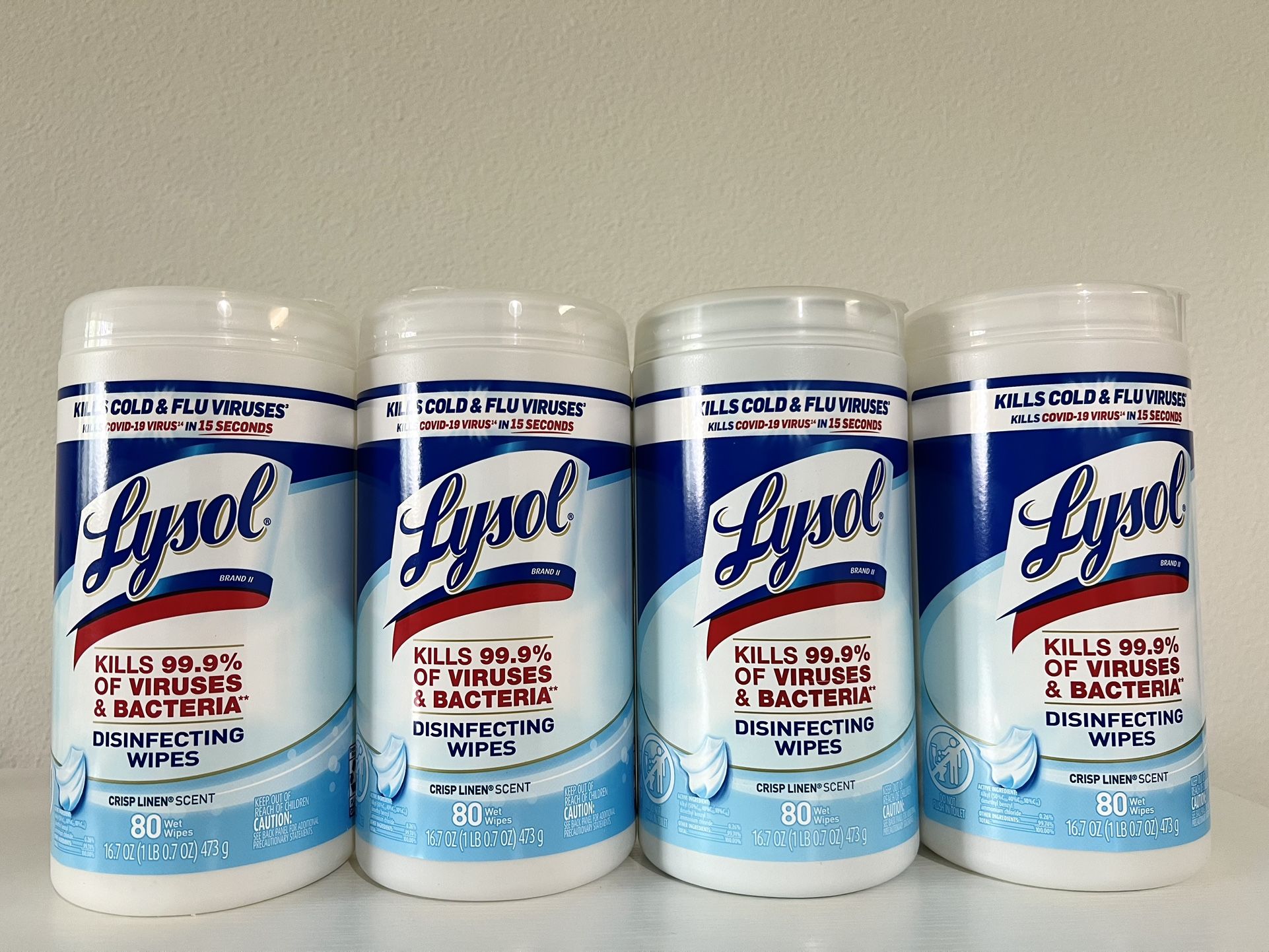 Lysol Wipes (4 For $16)