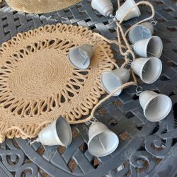 Christmas Bells Home Decoration 11 Silver Bells Decoration New With Tag