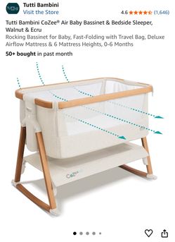 Tutti Bambini CoZee® Air Baby Bassinet & Bedside Sleeper