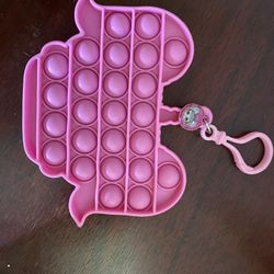 $2 small pop it fidget toy, pink, LOL doll keychain