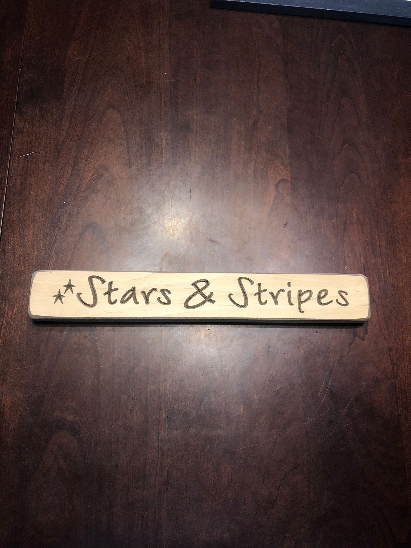 Wooden sign Americana