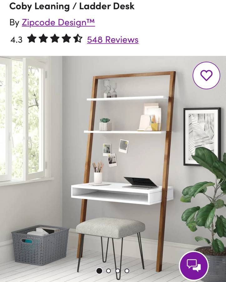 Modern Leaning/Ladder Desk