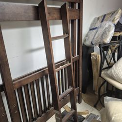Wooden Bunkbed Frame And Ladder