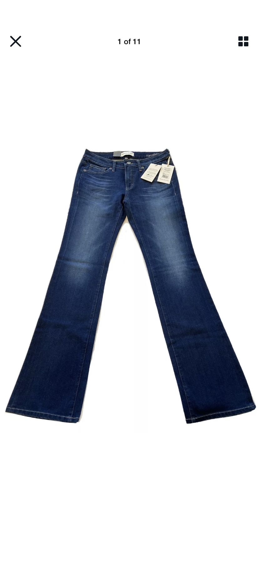 Henry & Belle Clear Blue Jeans Signature Bootcut XFit Lycra Womens Size 27 NWT