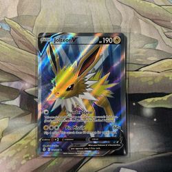 Pokemon Jolteon V Full Art Evolving Skies 