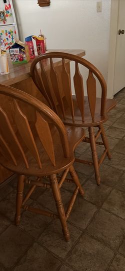 Bar stools oak