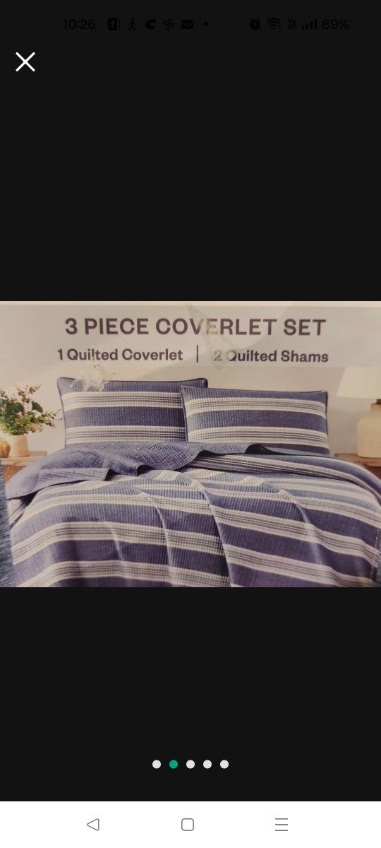 Like New King Coverlet Set