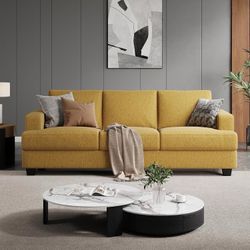 89 Inch Sofa with Extra Deep Seats Oversize, 3 Seater Sofa for Living Room,Modern Couch and Sofa, Comfy Armrests and Seats and Backrests, Ea