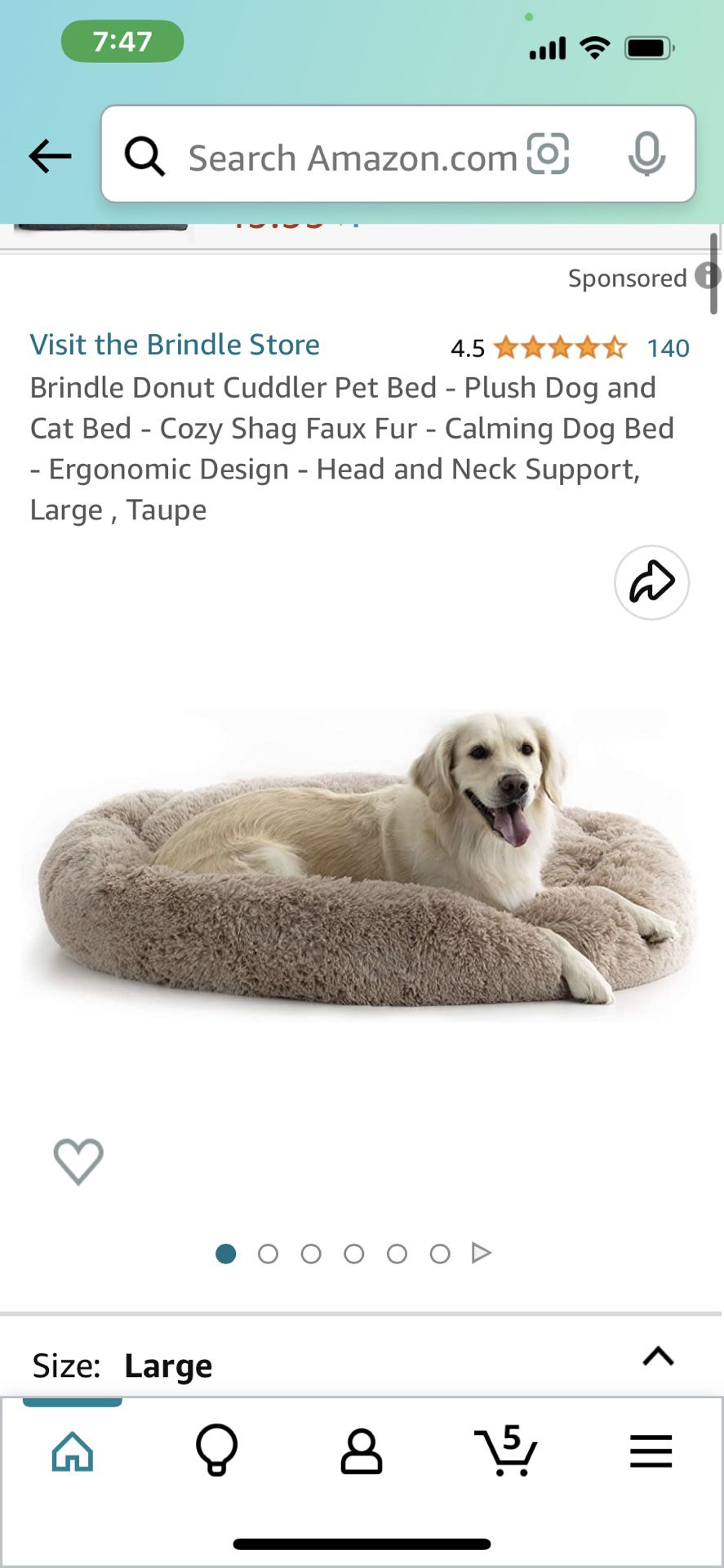 Dog, Cat LV Pet Bed (Large)