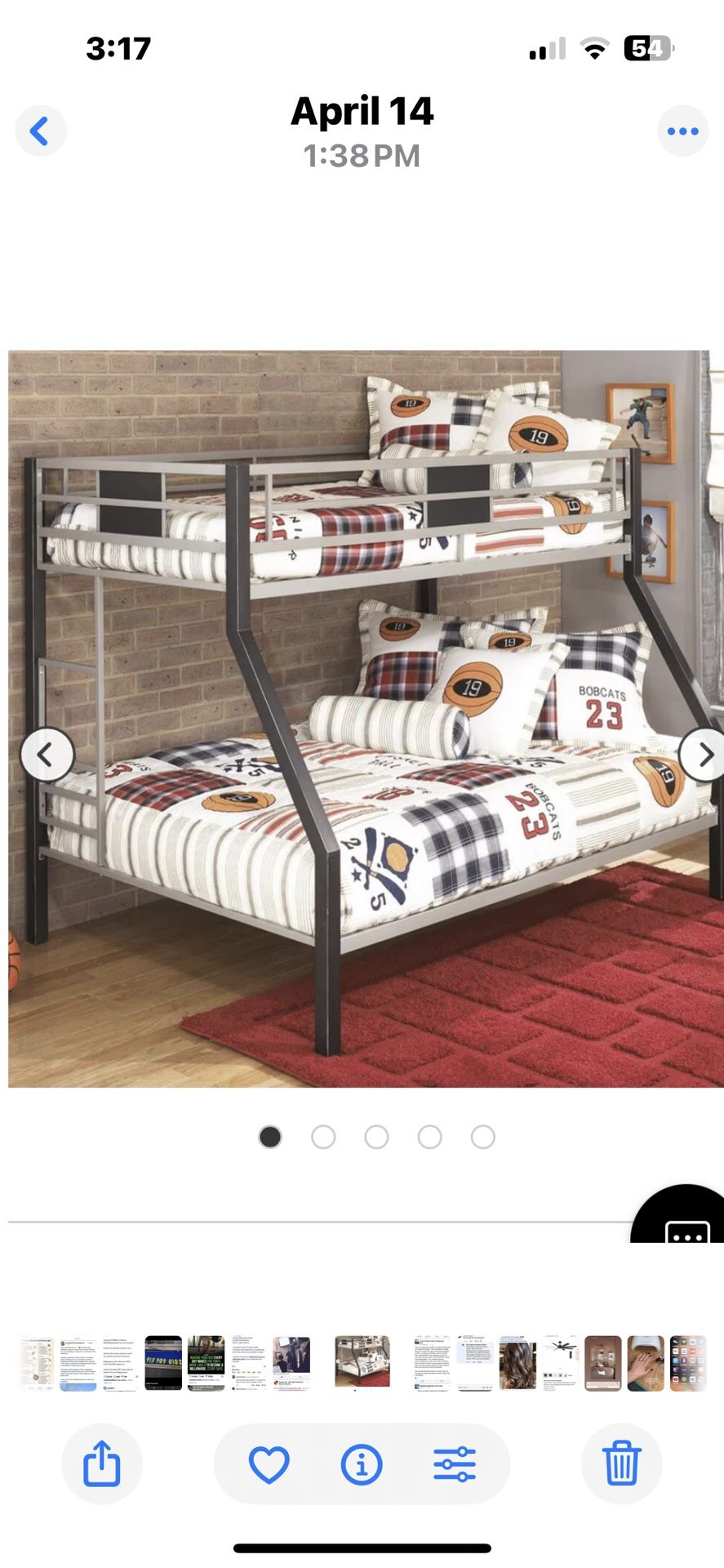 White Bunk bed