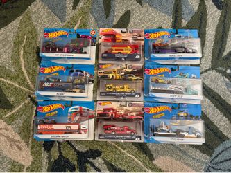 Hotwheels team transport and trucks