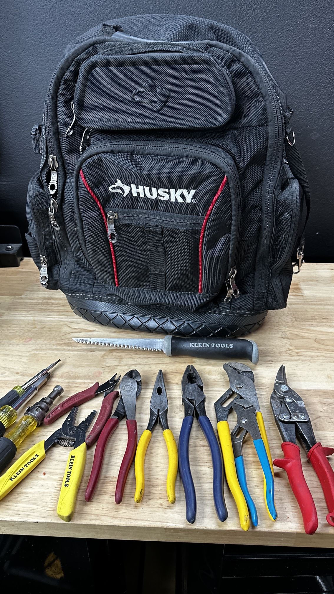 Husky Backpack With Tools