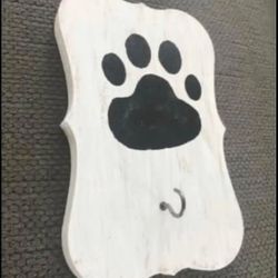 Paw Print For Keys Or Leash 