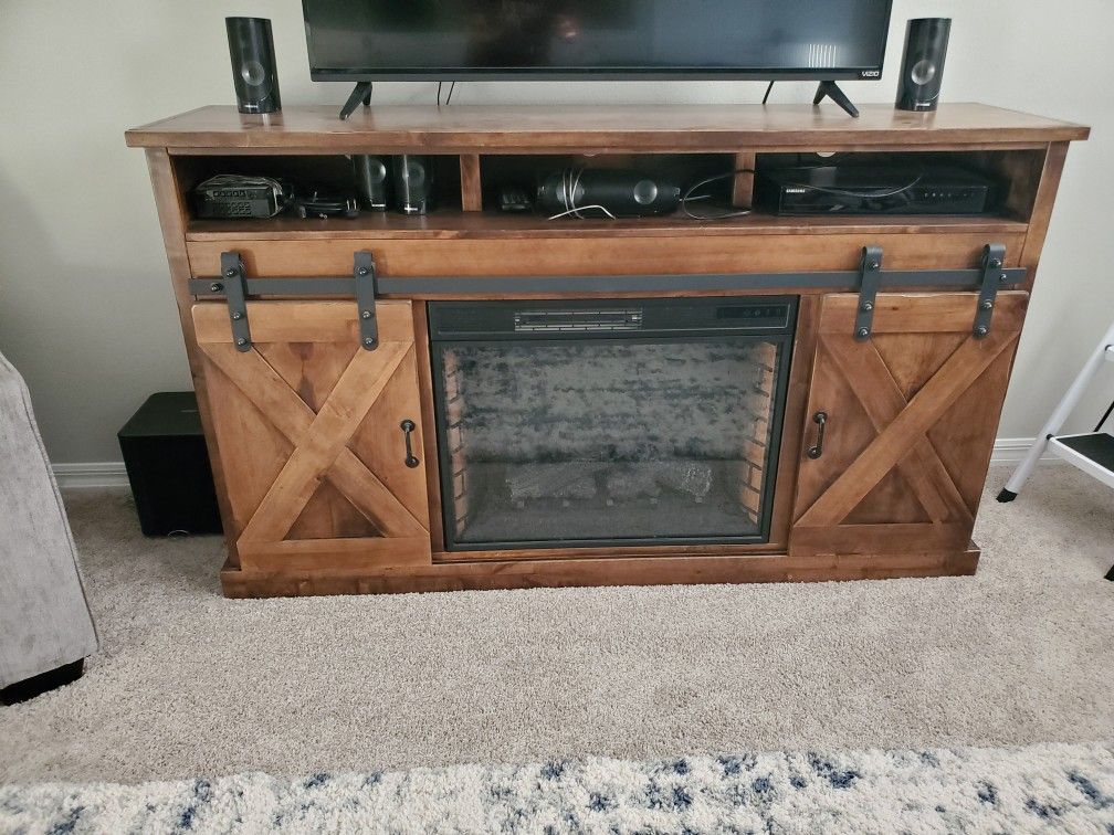 The Farmhouse 66" Fireplace & Heater TV Stand