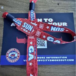 2 Sunday GA Windy City Smokeout 2023 Wristbands 