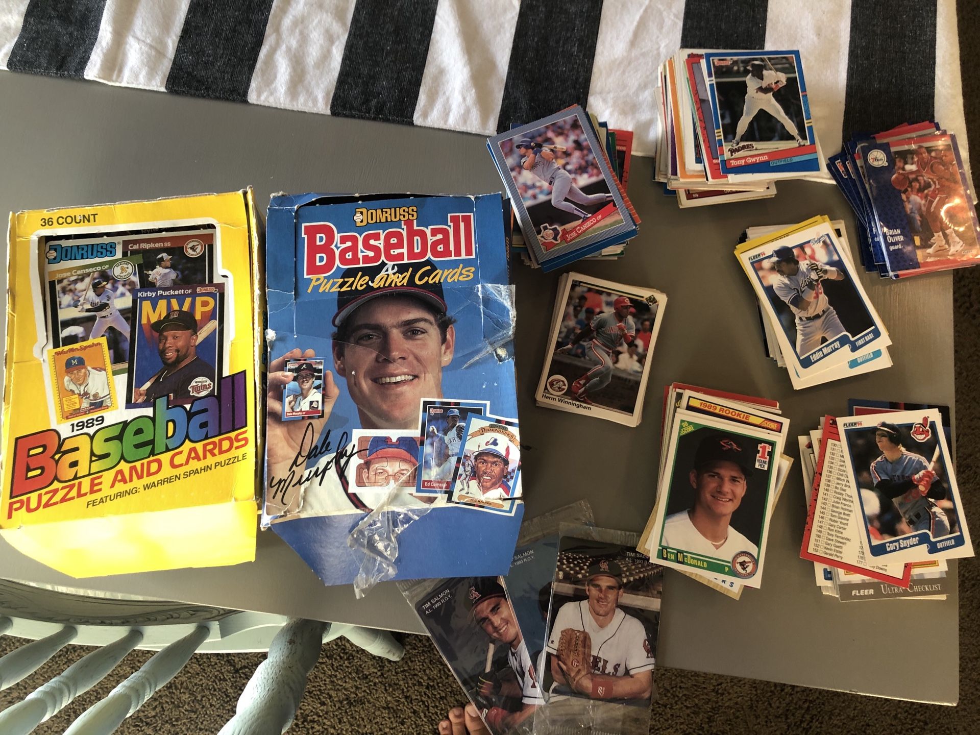 Late 80’s early 90’s baseball cards donruss (mostly some fleer and upper deck) cleaning out my closet