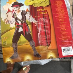 Chasing Fireflies ZOMBIE Pirate costume Boys Size 10 Worn Once, Excellent Condition 
