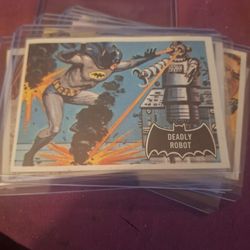 5 1966 Original Batman Cards