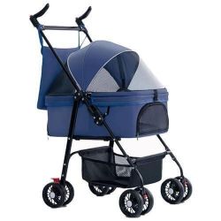 PJDDP 3-in-1 Folding Dog Stroller